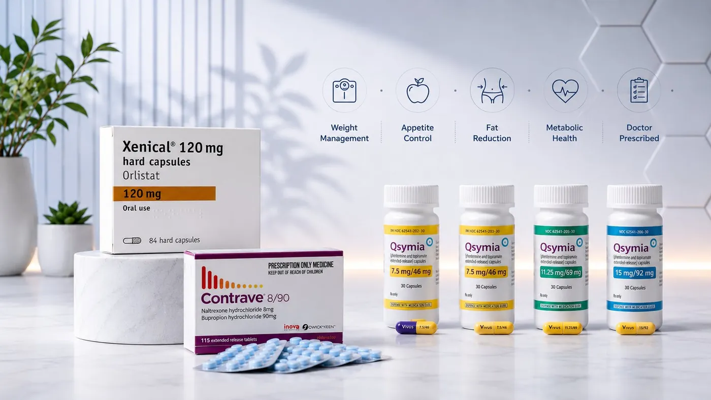 Weight loss medicine packs with a 'Doctor Prescribed' label