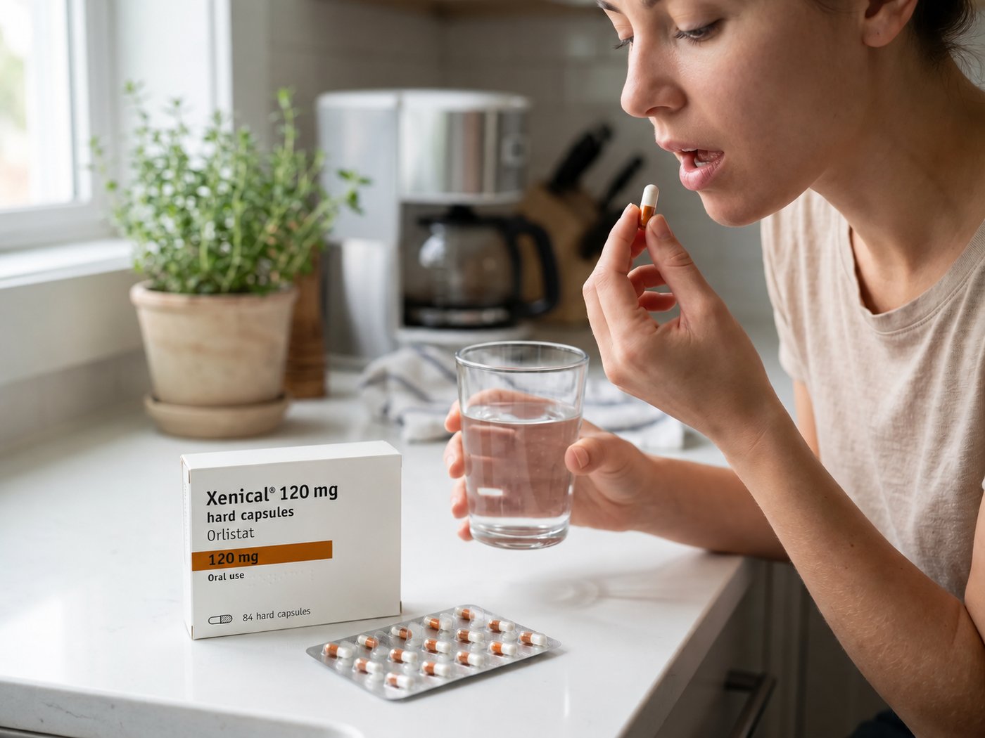 How Orlistat works, blocking dietary fat absorption, DHA Lahore